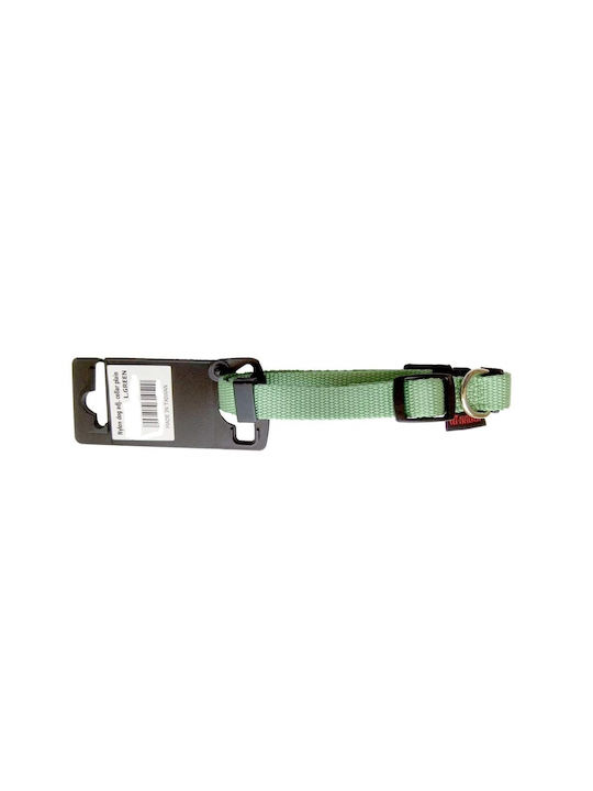 Pet Interest Plain Line Dog Collar Green Open Green XSmall 10mm x 19 - 33cm 3105-XS