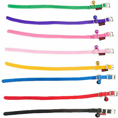 Pet Interest Stretch Line Cat Collar Yellow 10mm x 19-33cm