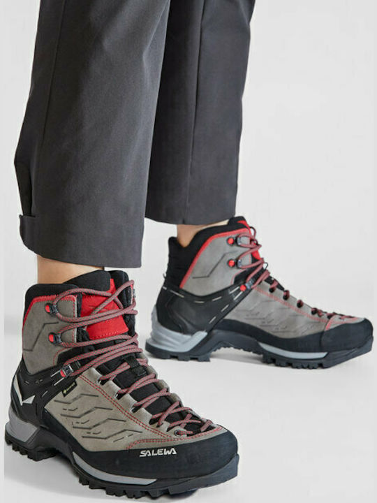 Salewa Mountain Trainer Mid GTX Men's Hiking Waterproof Boots With Gore-Tex Membrane Gray