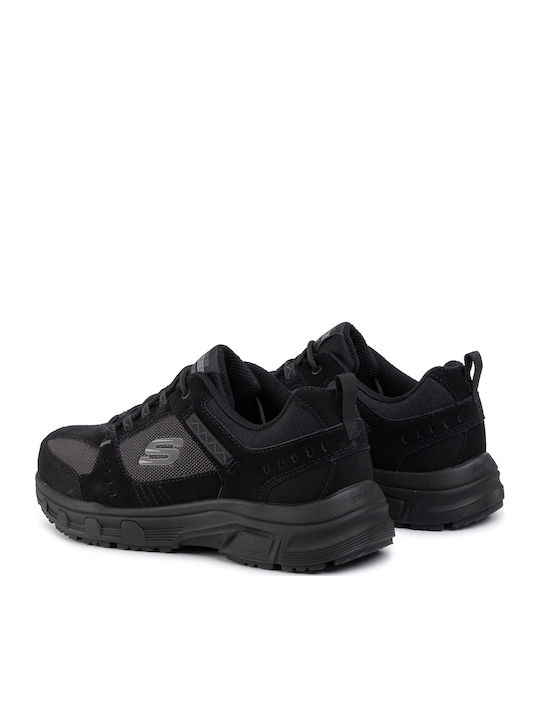 Skechers Memory Foam Ανδρικά Ορειβατικά Παπούτσια Μαύρα