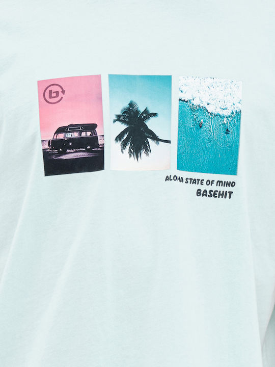 T-shirt Τιρκουάζ