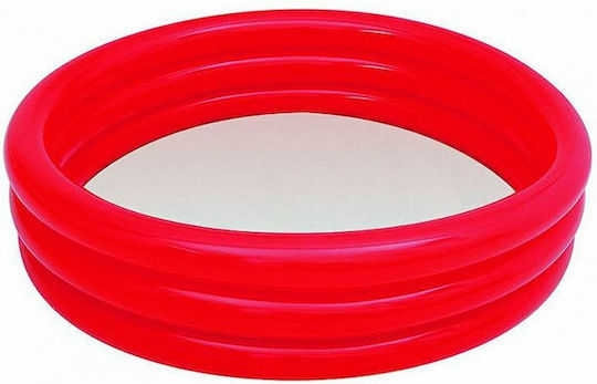 Bestway Children's Round Swimming Pool 140L Inflatable 122x25cm Red