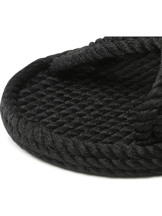 Flache Sandalen für Damen in Schwarz Farbe