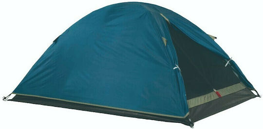 OZtrail Tasman 2 Dome Camping Tent Igloo Blue with Double Cloth 3 Seasons for 2 People 205x150x105cm