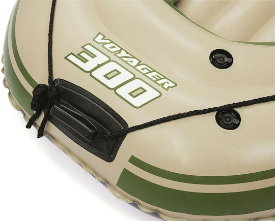Bestway Hydro-Force Voyager 300 Inflatable Boat 2 People Beige with Oars 243x102cm