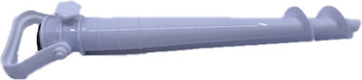 Solart Bază Umbrelă Înșurubabilă Plastică pentru Nisip cu Diametru 25mm Alb 39buc 2511