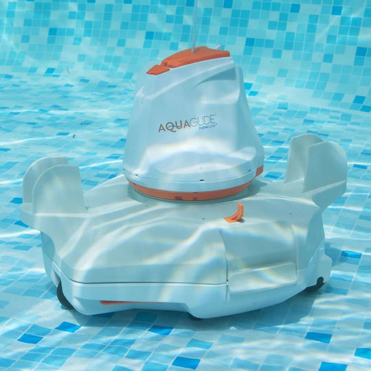 Bestway Flowclear Aquaglide Wireless Robotic Pool Cleaner Bottom for Pools 20m² with 2.2L Filter