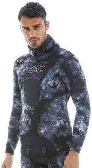 Seac Murena Diving Jacket Shaved with Chest Pad for Spearfishing Camouflage Gray 5mm