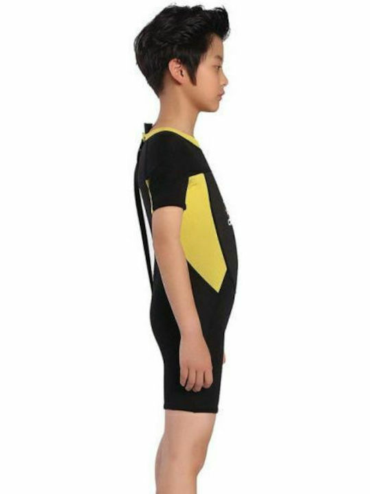 CressiSub Smoby Kids Wetsuit for Diving with Zip Black / Yellow 2mm