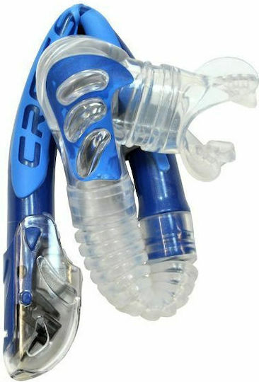 CressiSub Alpha Ultra Dry Tub De Scufundare Roz Cu Muștiuc Din Silicon