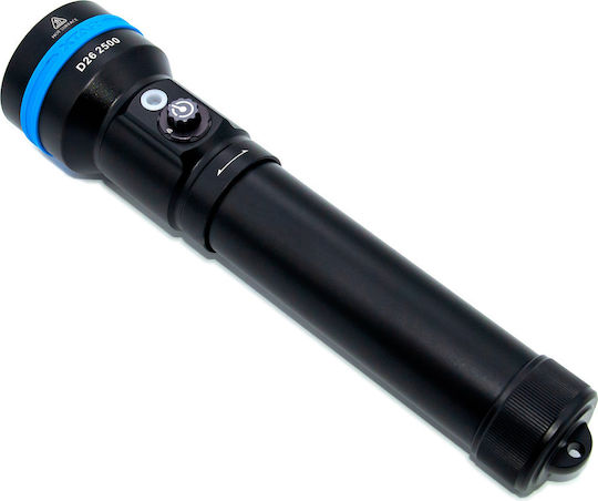 XTAR Diving Safety Light Rechargeable LED with Brightness 2500lm for Maximum Depth 100m Double Battery Full Set