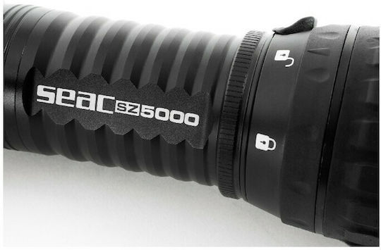 Seac SZ5000 Diving Safety Lights Rechargeable LED with Brightness 4200lm for Depth up to 100m