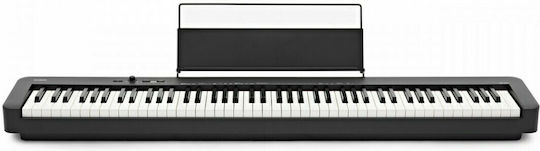 Casio Electric Stage Piano CDP-S110 Stand Set with 88 Weighted Keys Built-in Speakers and Connection with Headphones and Computer Black