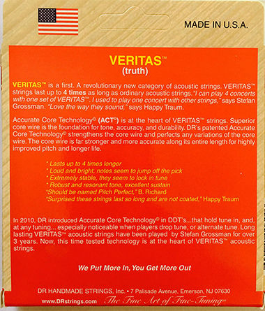 DR Veritas VTA-10 Σετ Χορδών Phosphor Bronze Ακουστικής Κιθάρας 10 - 45"