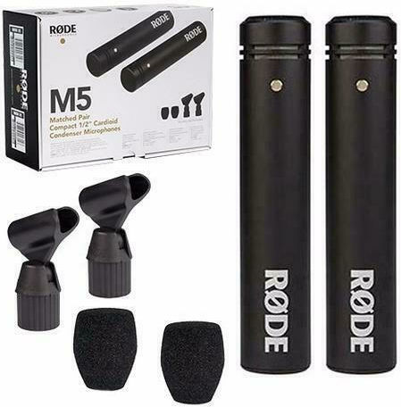 Rode M5-MP Σετ Πυκνωτικό Μικρόφωνο XLR Shock Mounted για Studio