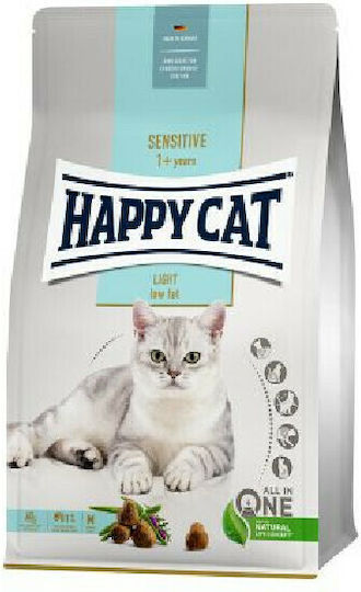 Happy Cat Adult Light Dry Food Diet for Adult Cats with Poultry / Salmon 0.3kg