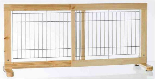 Trixie Διαχωριστικό Σκύλου Φράγμα 63-108x50x31cm σε Καφέ Χρώμα 108 x 50 x 31εκ.