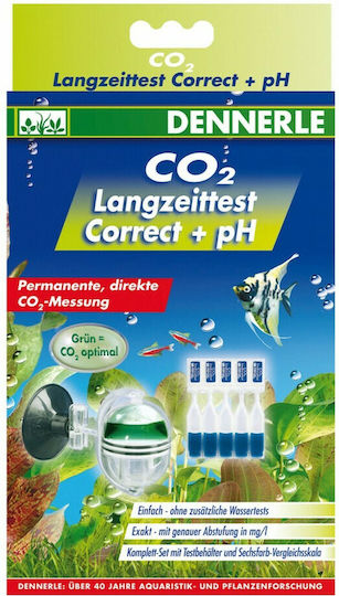 Dennerle Τest Νερού Ενυδρείου Co2 Long Term Test Correct + pH