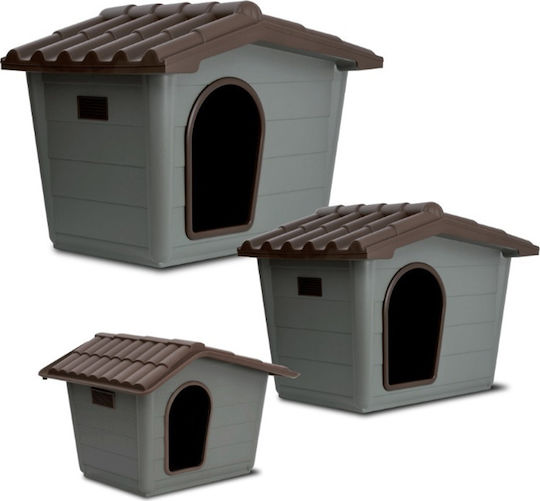MP Bergamo Cuccia Sprint Eco Hundehaus Kunststoff Außenbereich Gray 60x50x41cm