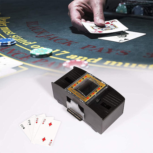 Factory Automatic Card Shuffler Plastic Black 20.5x10cm 1pcs