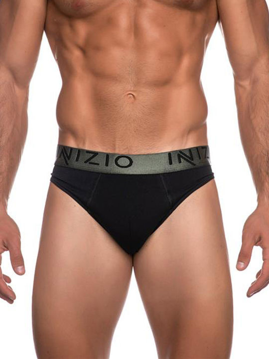 2 Pack Slip INIZIO με μεταλιζέ λάστιχο ανθρακί/χακί