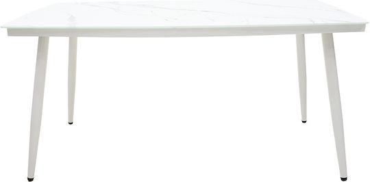 Masă Zeren 160x90x78buc Alb Masă Zeren 160x90x78buc Alb