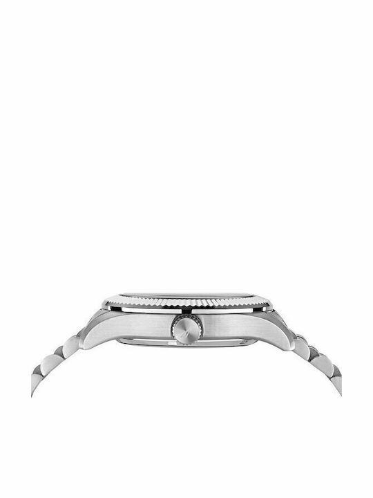 Nautica Pacific Beach Ανδρικό Ρολόι 43mm Μπαταρίας με Ασημί Μεταλλικό Μπρασελέ
