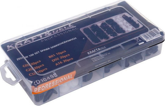 Kraft & Dele Car Plastic Clips 100pcs