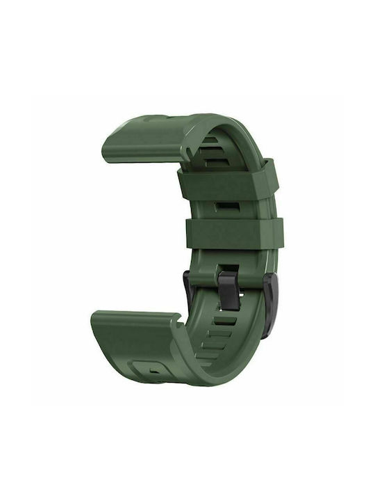 Tech-Protect Iconband Armband Silikon Army Green (Fenix 5 / 5 Plus / 6 / 6 Pro / 7 / 7 Pro / 8 (47mm))