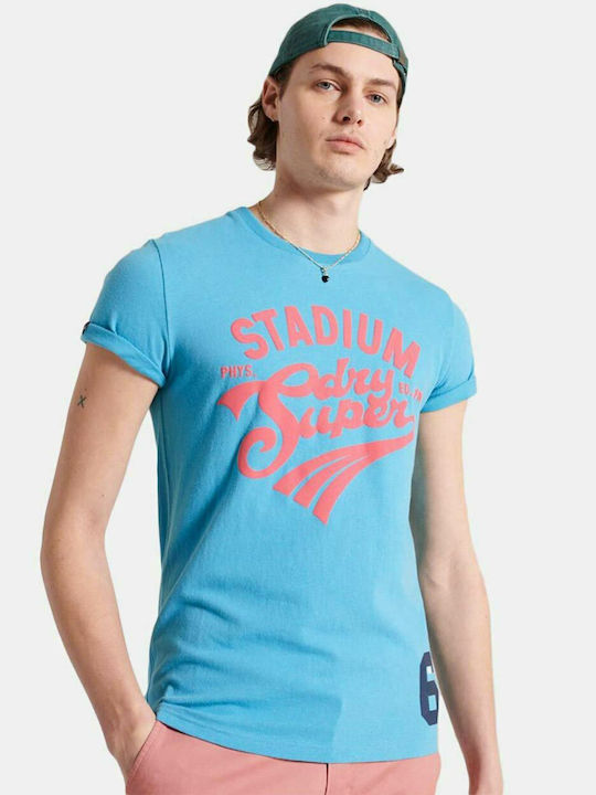 Superdry Collegiate Graphic Men's Short Sleeve T-shirt Light Blue