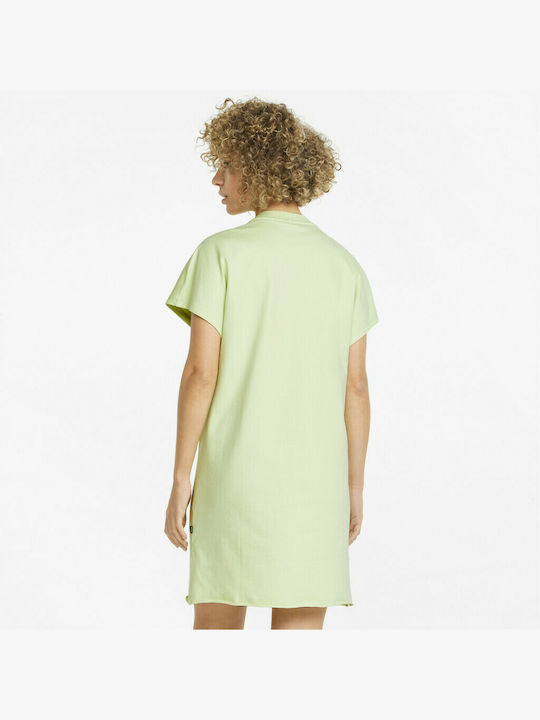 Puma Graphic Summer Mini Athletic Dress Short Sleeve Green