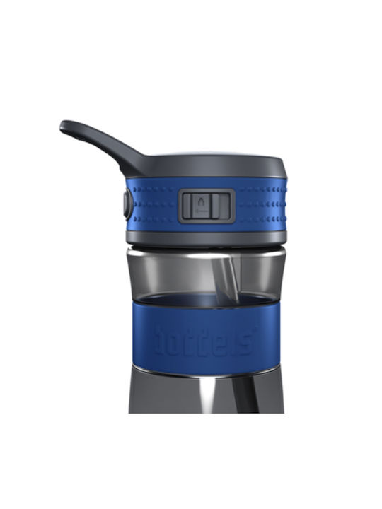 Boddels EEN Πλαστικό Παγούρι 600ml Γκρι