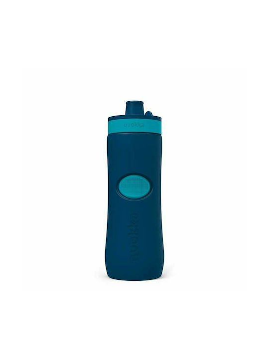 Quokka Αθλητικό Πλαστικό Παγούρι 680ml Μπλε