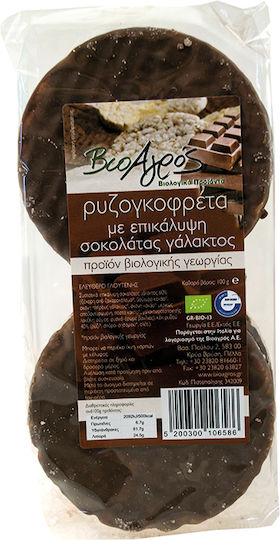 Vio Agros Rice Wafers with flavor Chocolate Gluten Free 100gr