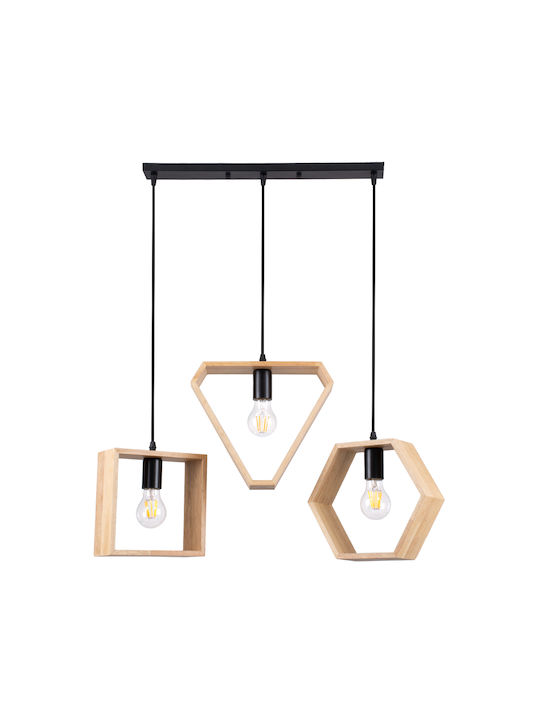 GloboStar Elise Pendant Light Suspension Rail for Socket E27 Beige