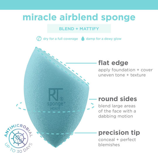 Real Techniques Makeup Sponge for Foundation Miracle Airblend