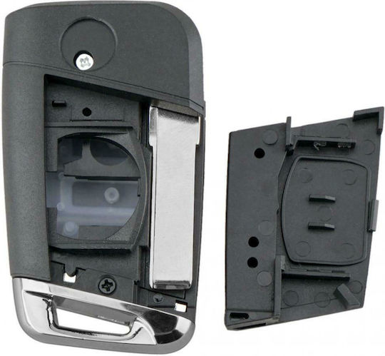 Volkswagen Foldable Car Key Shell with Blade with 3 Buttons for VW Golf / Bora / Jetta / Passat / Polo / GTI