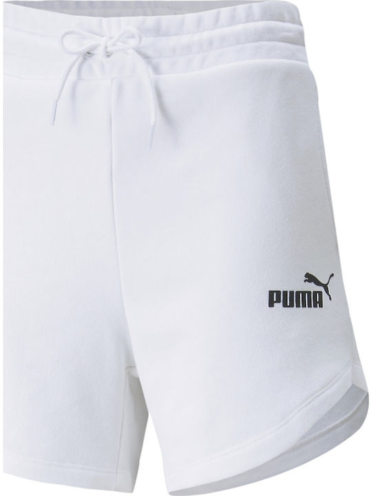 Women's High-waisted Sporty Shorts White