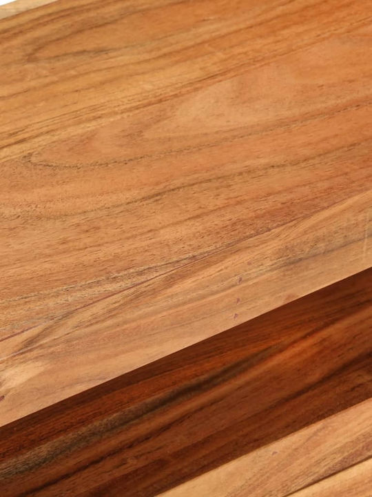 TV Stand Made of Solid Wood Natural M110xD30xH40cm