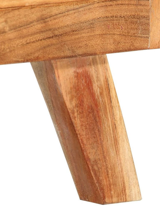 TV Stand Made of Solid Wood Natural M110xD30xH40cm