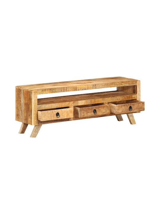TV Stand from Solid Wood Mango L110xW30xH40cm