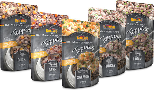 Belcando Mastercraft Topping Wet Food Dogs in Pouches with Beef and Carrot Grain-Free 100gr