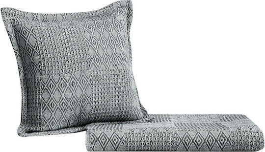 Madi Beehive Armchair Throw 180x180cm Navy Blue