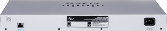 Cisco CBS220-24P-4G Managed L2 PoE++ Switch with 24 Gigabit (1Gbps) Ethernet Ports and 4 SFP Ports