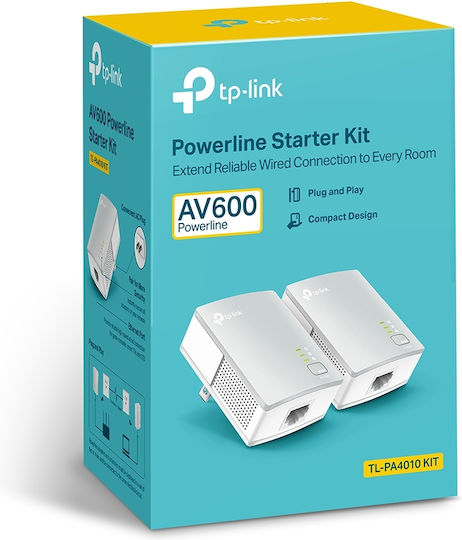 TP-LINK TL-PA4010KIT v3 Powerline Double Wired and Ethernet Port