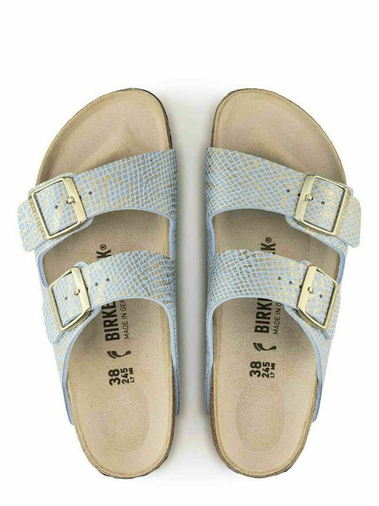 Arizona Python Damen Flache Sandalen in Hellblau Farbe