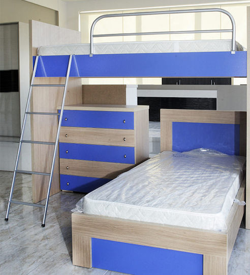 Kids Bed Ladder Gray x39x172cm