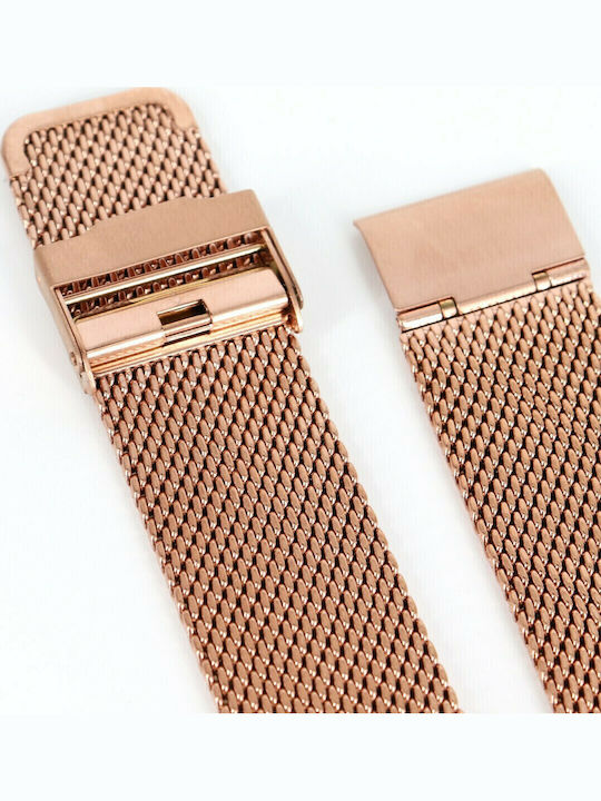 Metal Bracelet Pink Gold 14mm