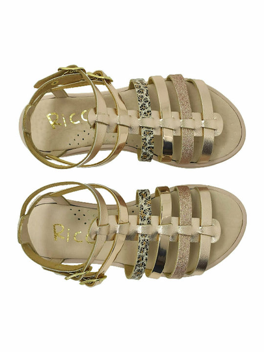 Kinder Sandalen Anatomisch Gold