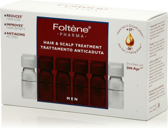 Foltene Hair & Scalp Treatment Hair Ampoules Against Hair Loss for Men 12x6ml